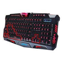 Load image into Gallery viewer, PPYY NEW -Mechanical Sense Backlit Keyboard Tricolor luminescent Keyboard M200 Internet Cafe Computer Gaming Keyboard