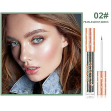 Load image into Gallery viewer, 6 Colors Shiny Eyeliner Liquid Highlight Glitter Easy To Wear Lasting Natural Eye Liner Pearlescent Colorful Eye Makeup Cosmetic