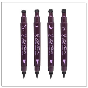 1 Pcs Double-Headed Seal Black Eyeliner Double Head Waterproof Liquid Triangle Eyeliner Cosmetics Long-lasting Eyeliner Stamp