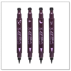 1 Pcs Double-Headed Seal Black Eyeliner Double Head Waterproof Liquid Triangle Eyeliner Cosmetics Long-lasting Eyeliner Stamp