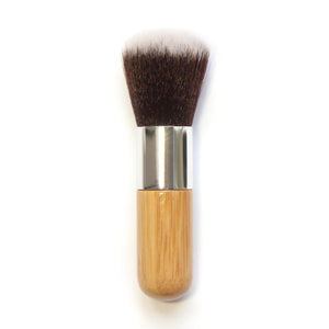 11cm powder brushes carbonized bamboo round professional makeup foundation brush concealer cosmetic blush brushes