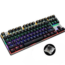 Load image into Gallery viewer, Metoo 87-Key Mechanical Backlit Gaming Keyboard Wired Anti-ghosting 9 LED Lighting Modes Black Switch for CS Gamer PC Computer